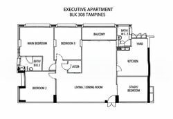 Blk 308 Tampines Street 32 (Tampines), HDB Executive #637969831
